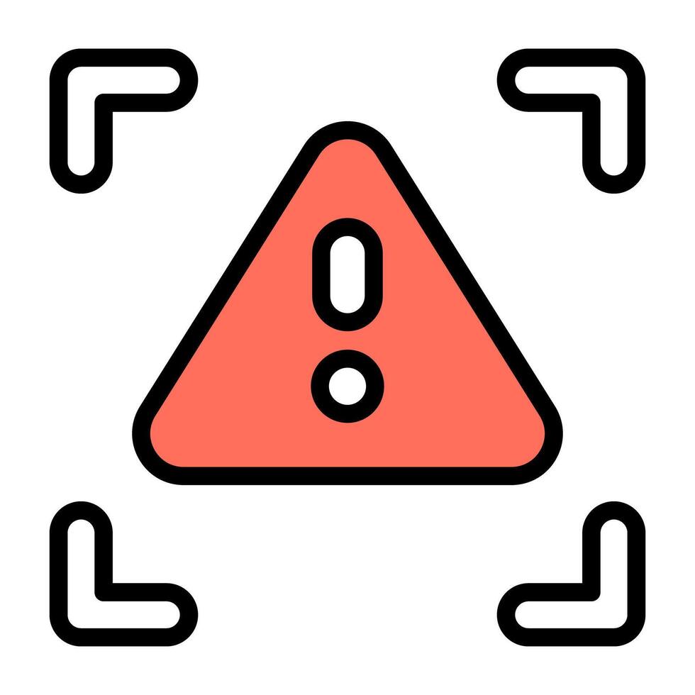 An icon design of warning vector