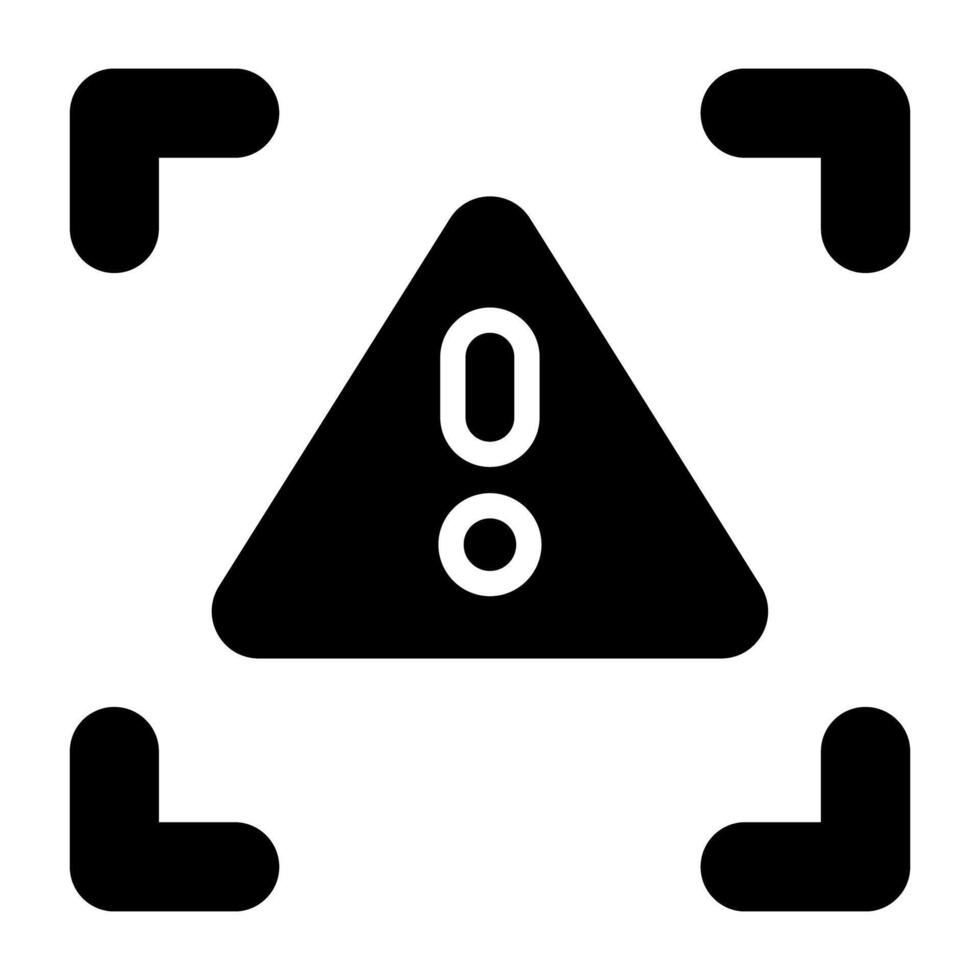 An icon design of warning vector
