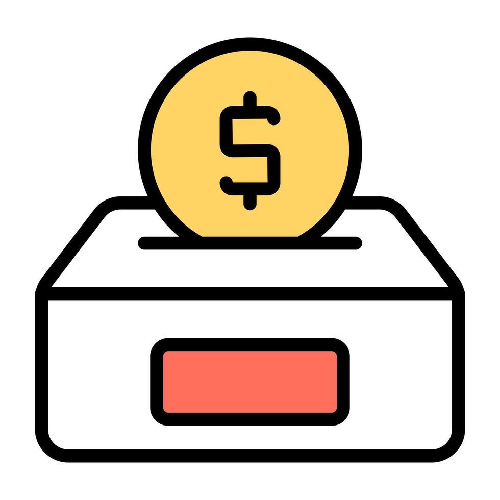 Creative design icon of funding vector