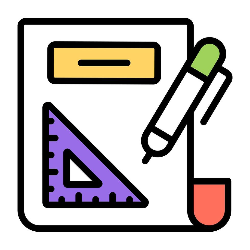 Modern design icon of drafting vector