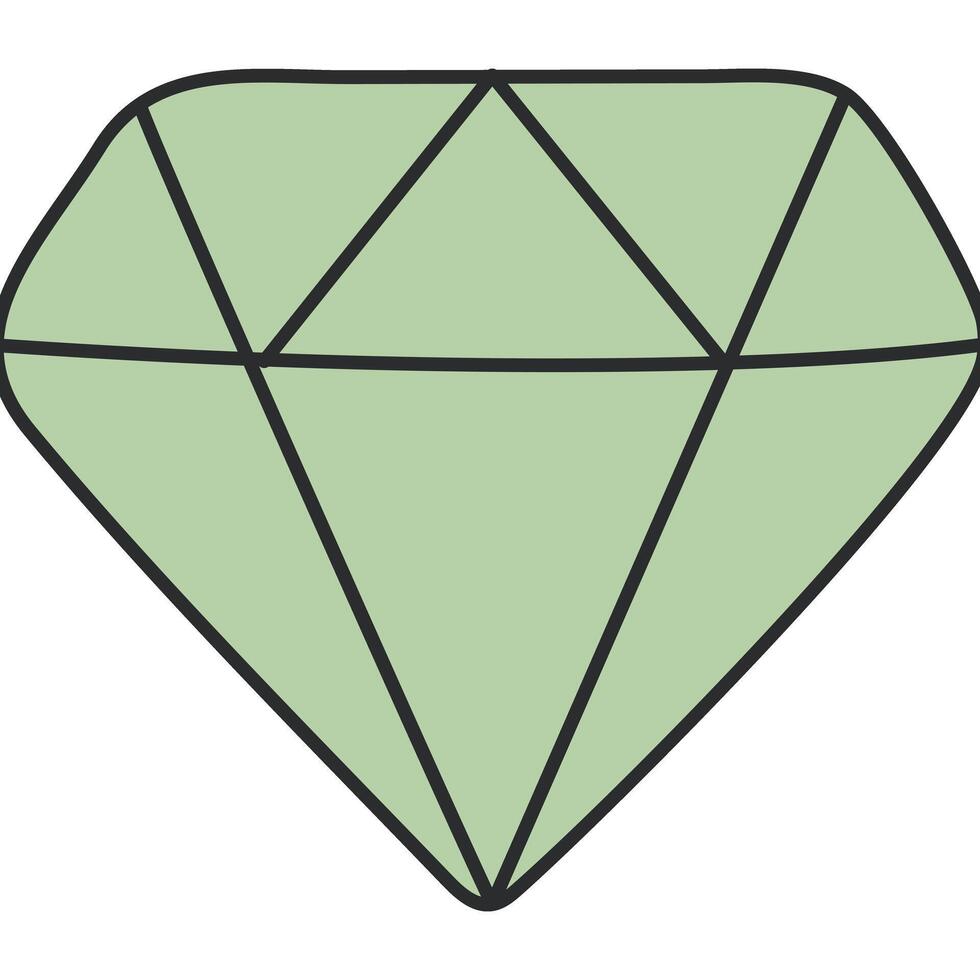Trendy design icon of diamond vector