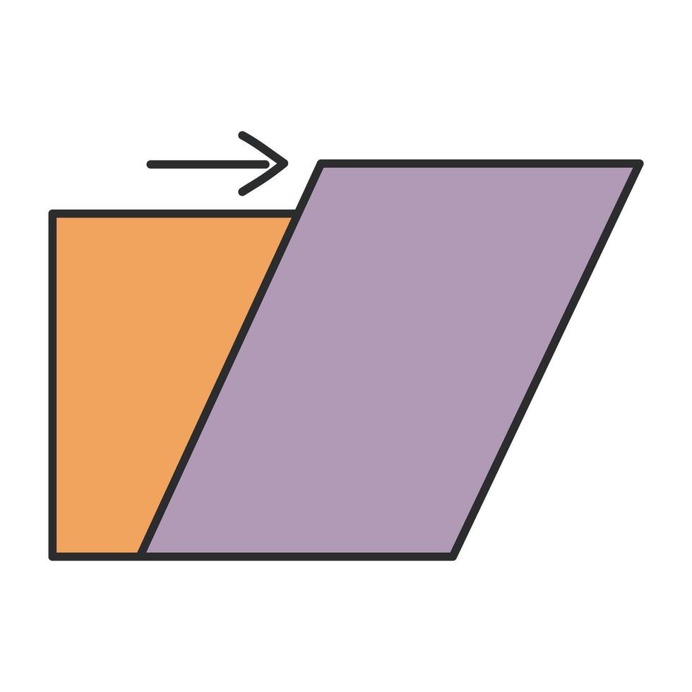 A unique design icon of folder transfer vector
