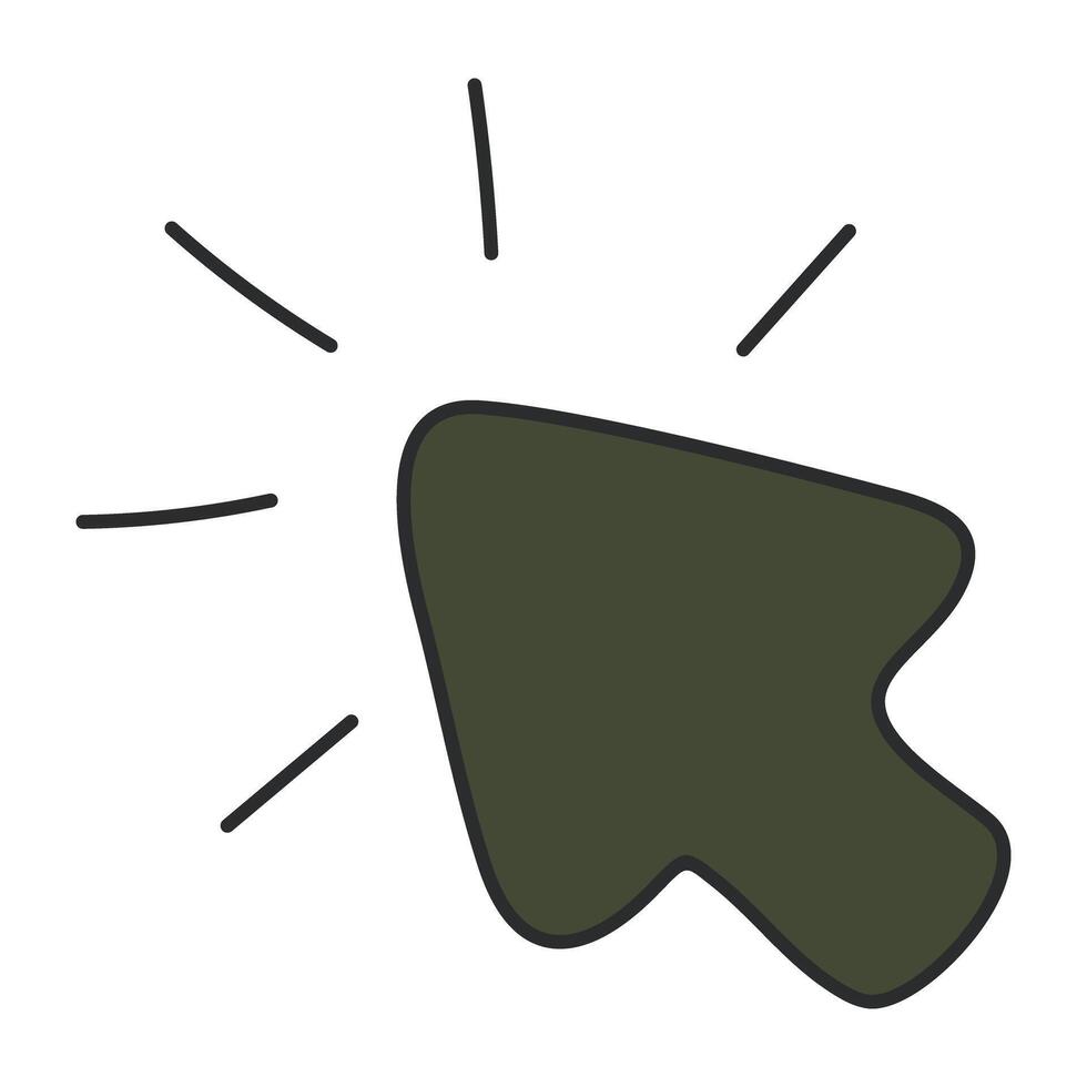 Creative design icon of cursor arrow vector