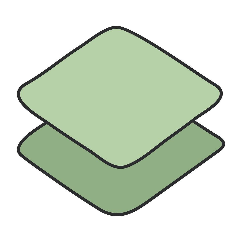 An editable design icon of layers vector