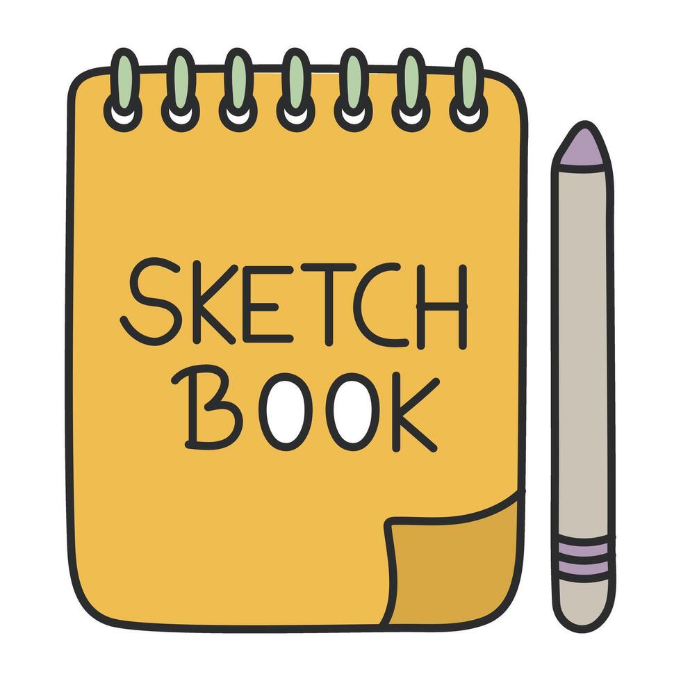 A premium download of sketchbook vector