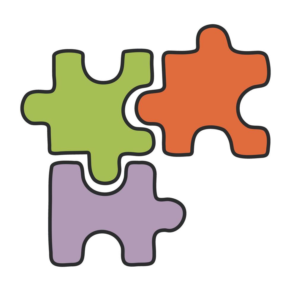 An icon design of problem solving vector