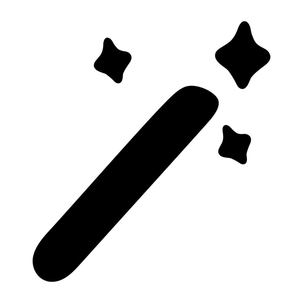 Trendy design icon of magic wand vector