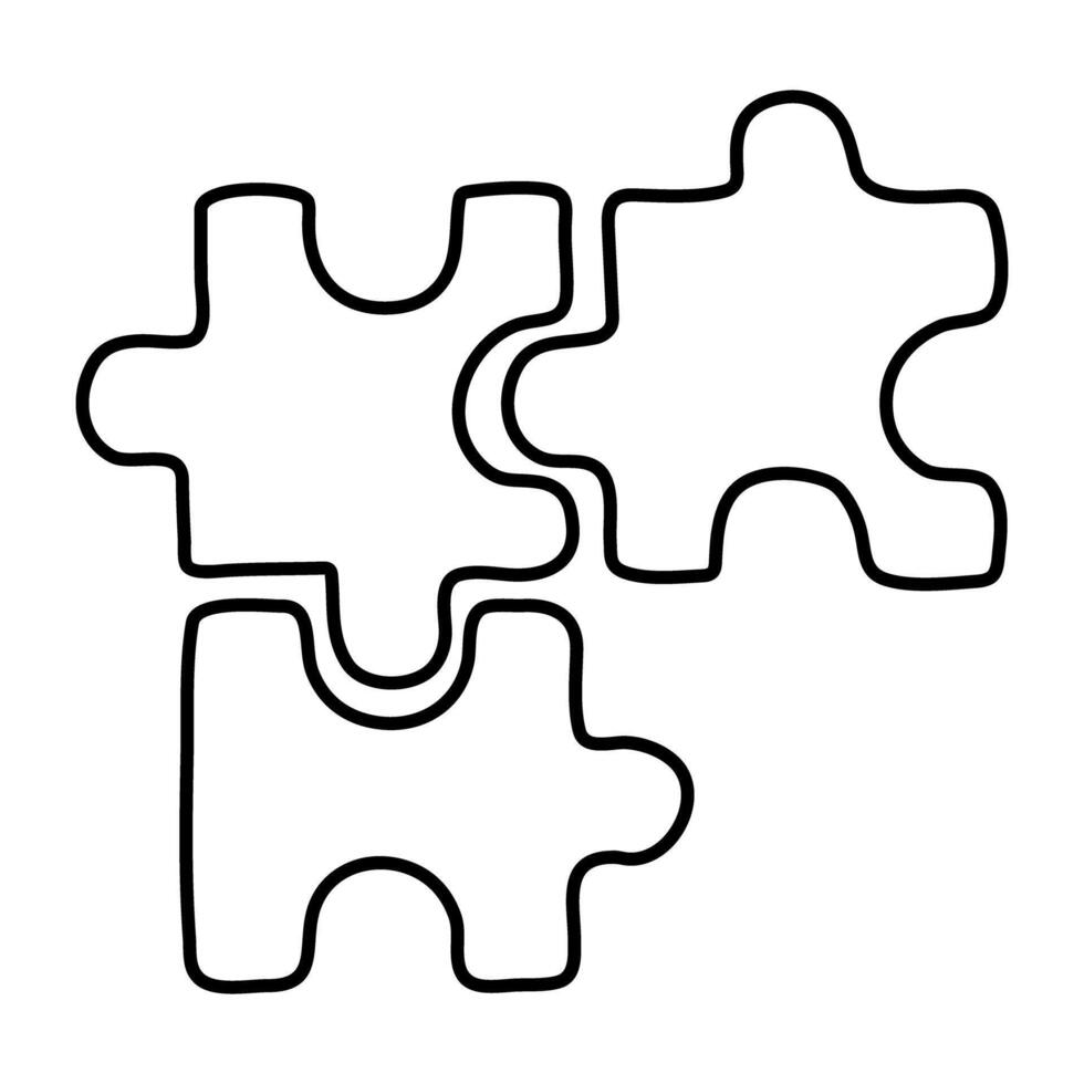 An icon design of problem solving vector