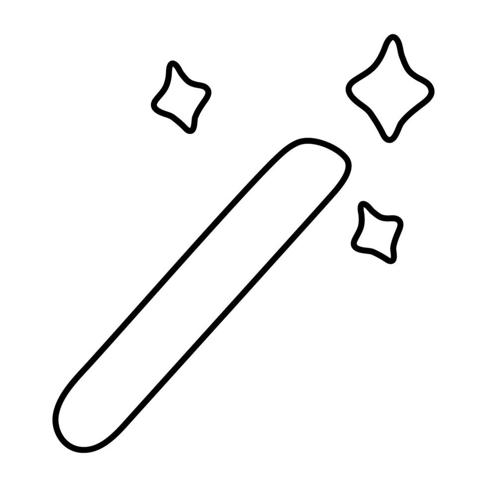 Trendy design icon of magic wand vector