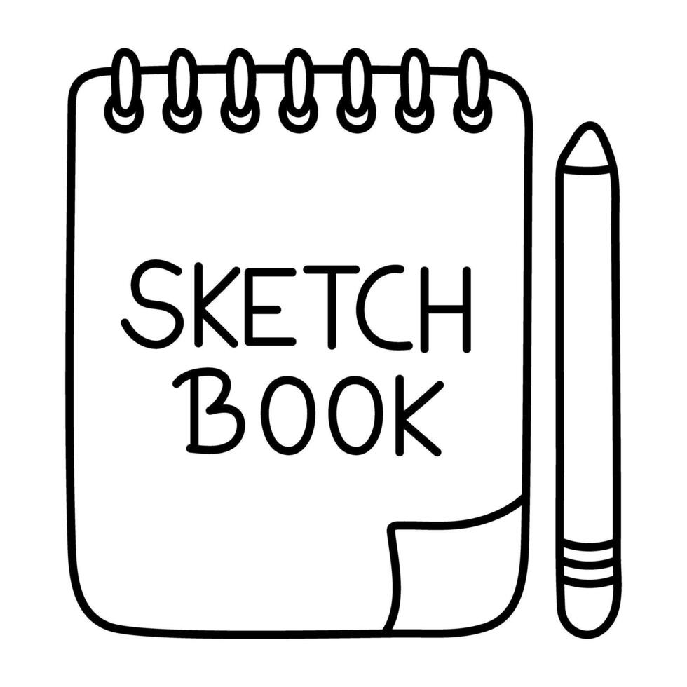 A premium download of sketchbook vector