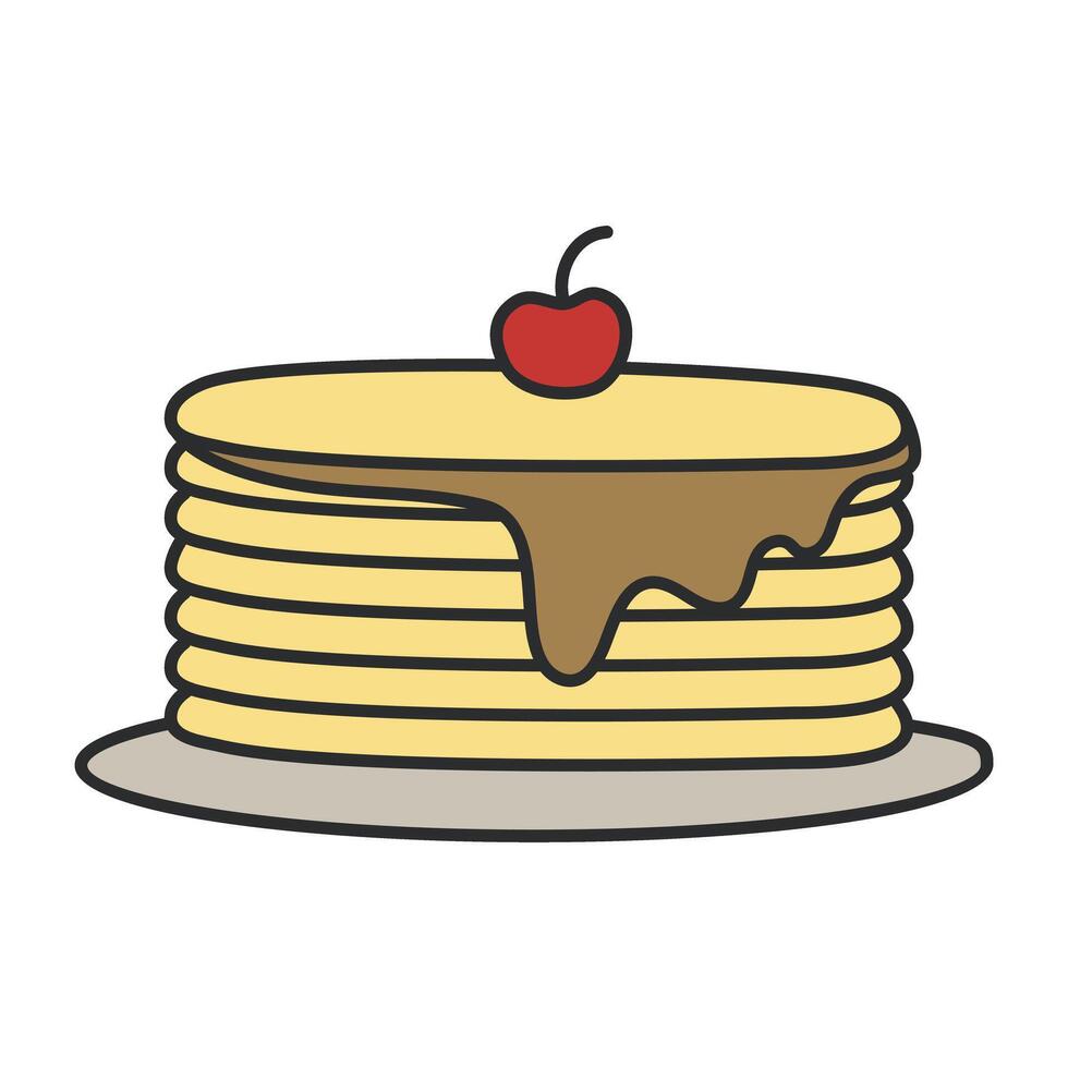 A perfect design icon of pancake vector