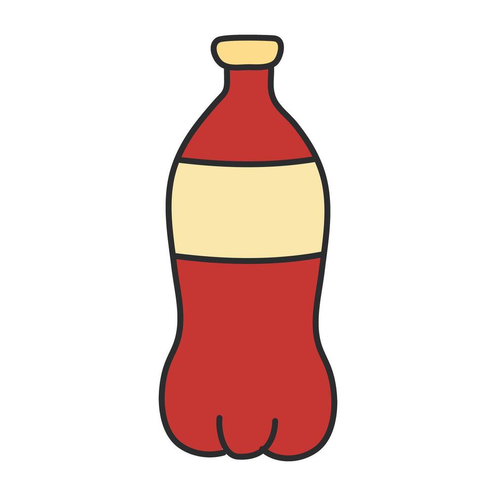 A unique design icon of cola bottle vector