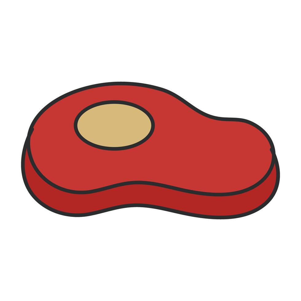 Creative design icon of steak vector