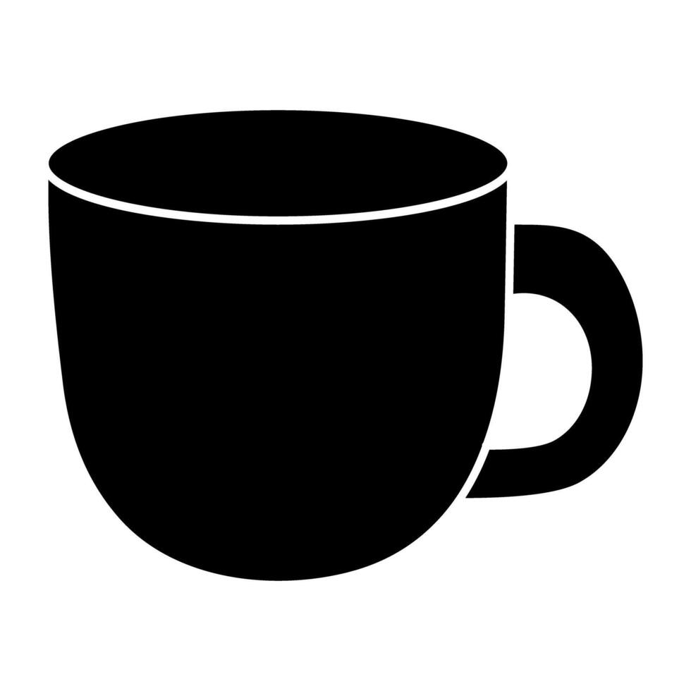 A cup of hot coffee in flat design vector