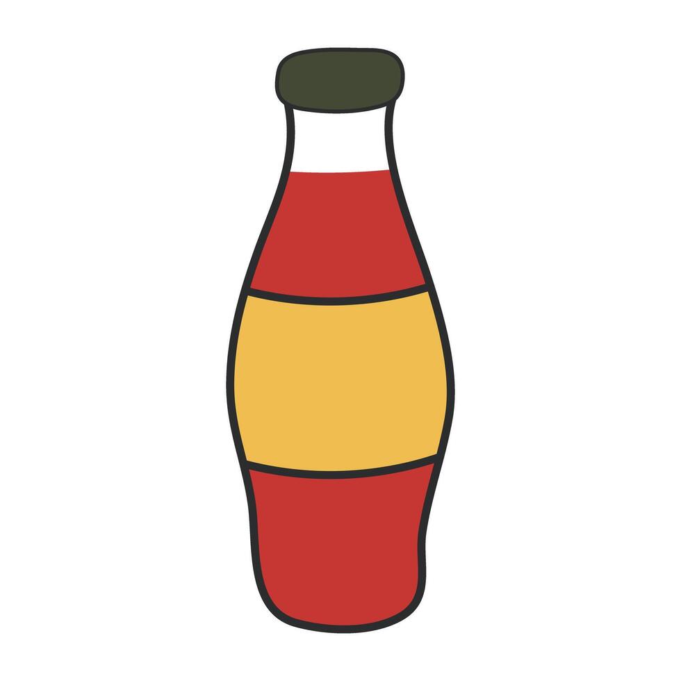 A unique design icon of cola bottle vector