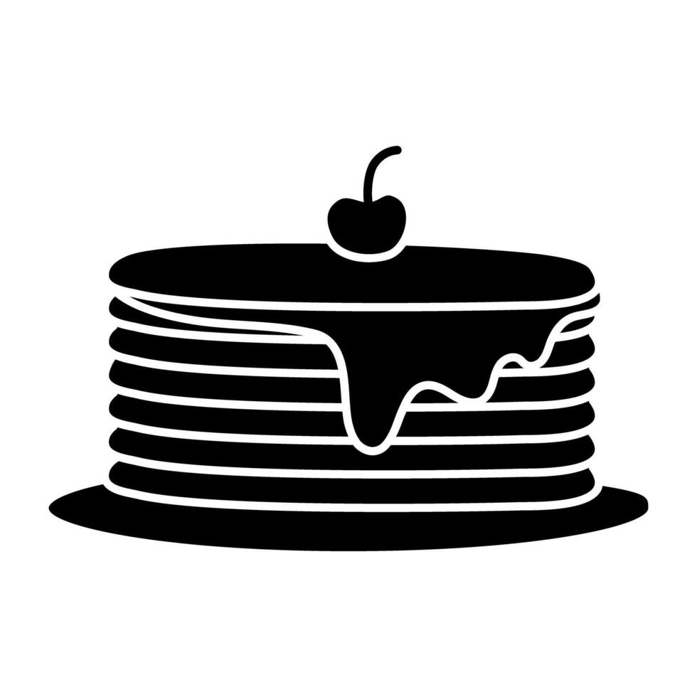 A perfect design icon of pancake vector