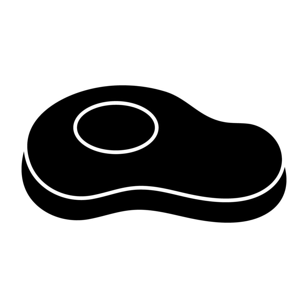 Creative design icon of steak vector