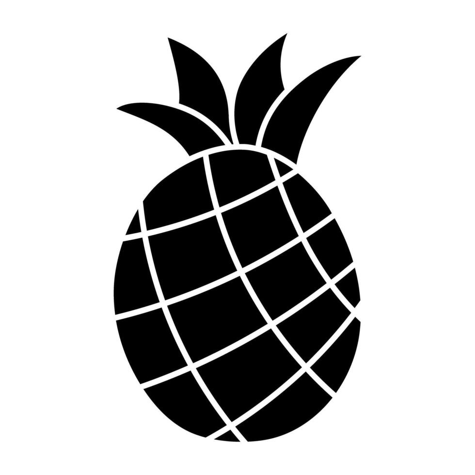 A beautiful design icon of pineapple vector