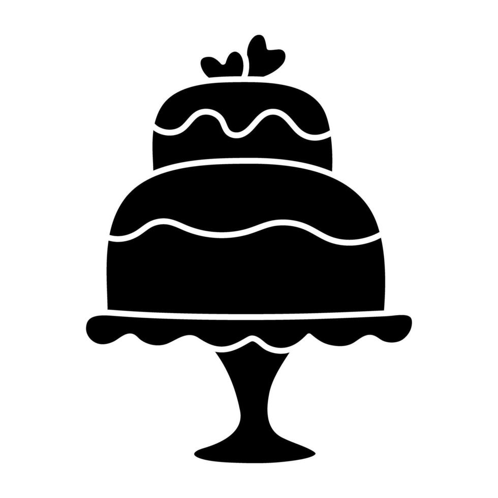 A perfect design icon of birthday cake vector