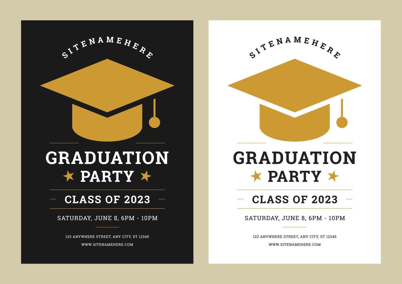 Graduation ceremony party invitation poster event celebration announcement set isometric vector