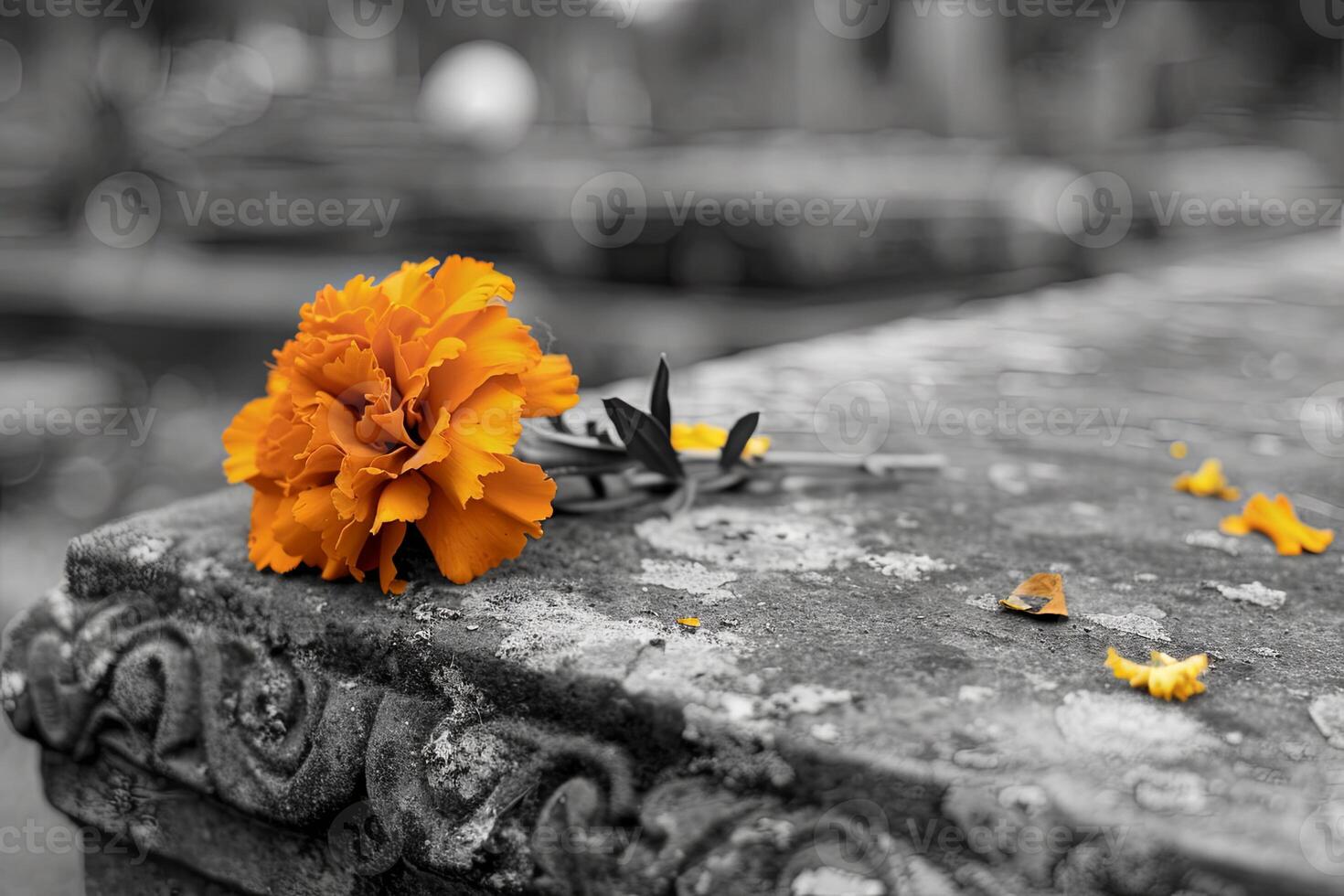 Day of the Dead tribute depicting eternal remembrance. Vibrant cultural celebration photo