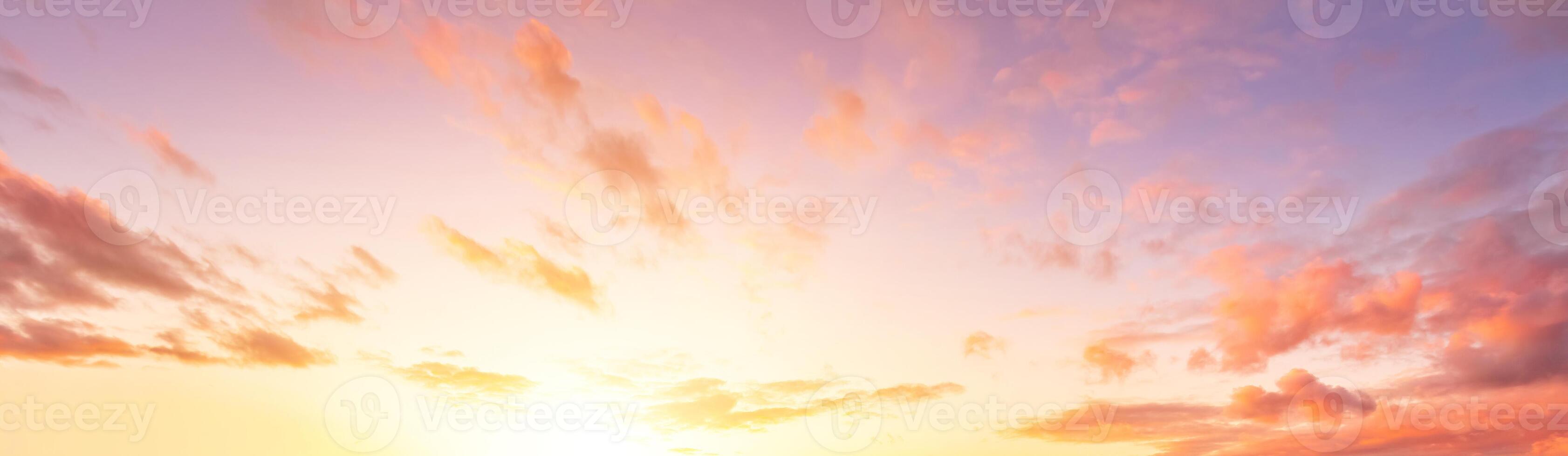 The rays of the sun breaking through the clouds in the evening or in the morning in the sunset or dawn sky. The concept of faith, hope for the best or good weather. photo