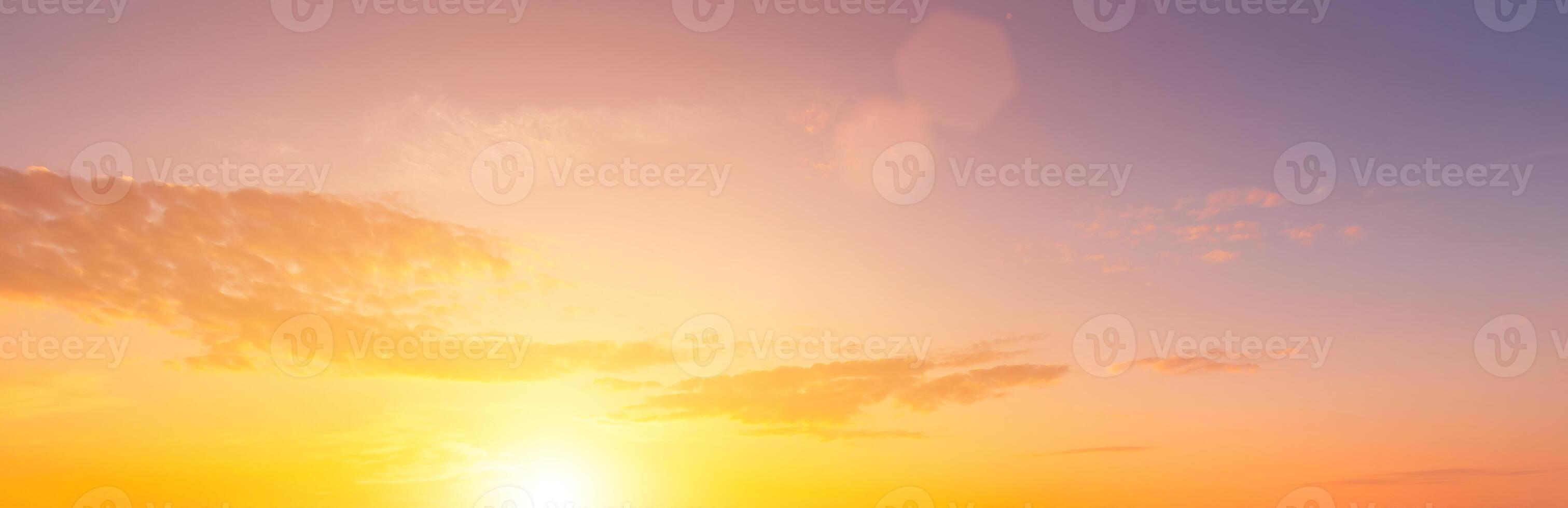 The rays of the sun breaking through the clouds in the evening or in the morning in the sunset or dawn sky. The concept of faith, hope for the best or good weather. photo