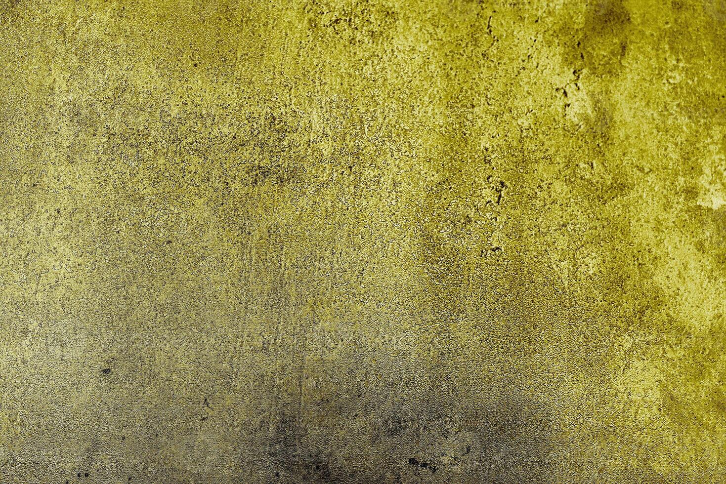 Texture of golden decorative plaster or concrete. Abstract gold grunge background. photo
