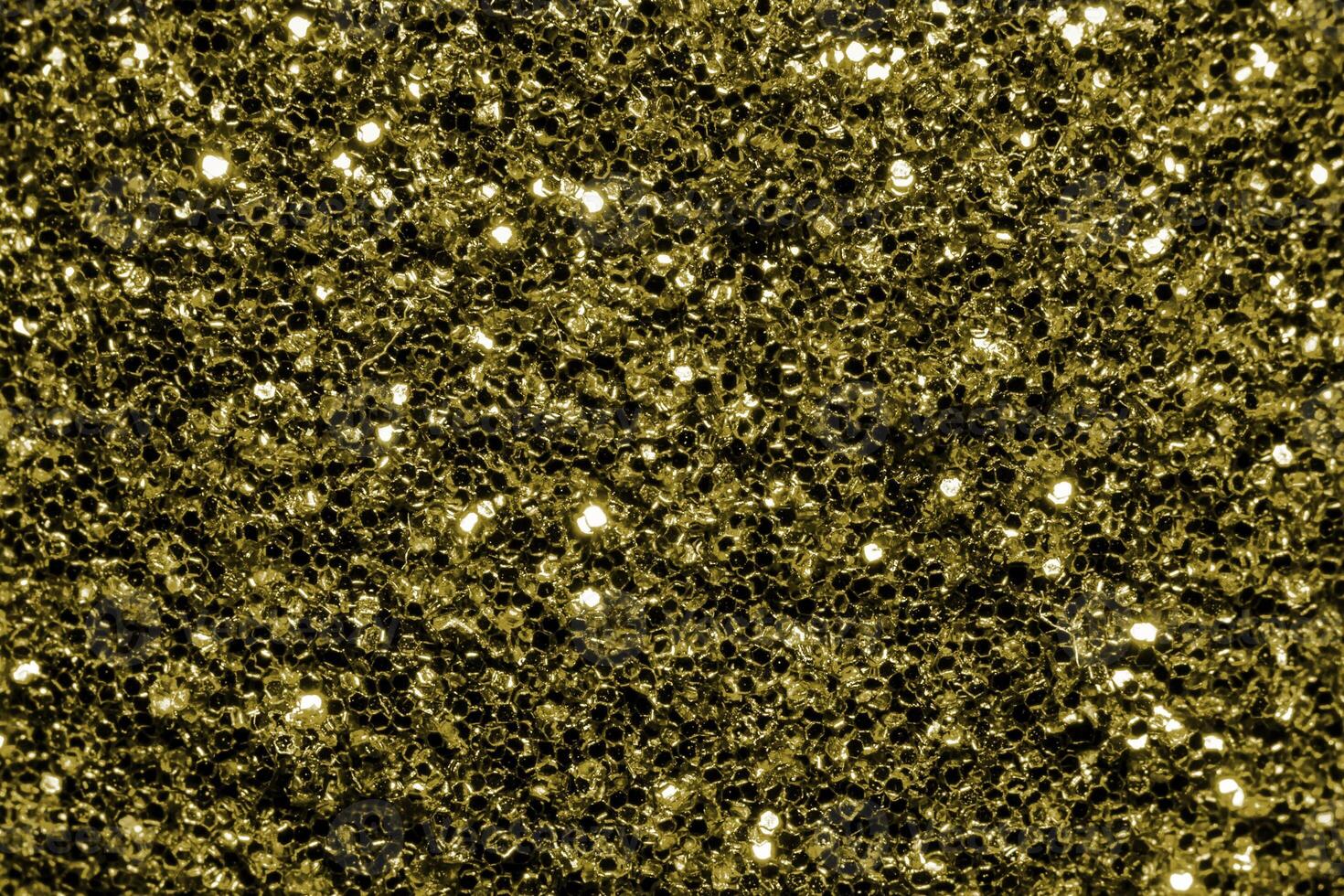 Golden lights abstract bokeh background. Yellow lights. photo