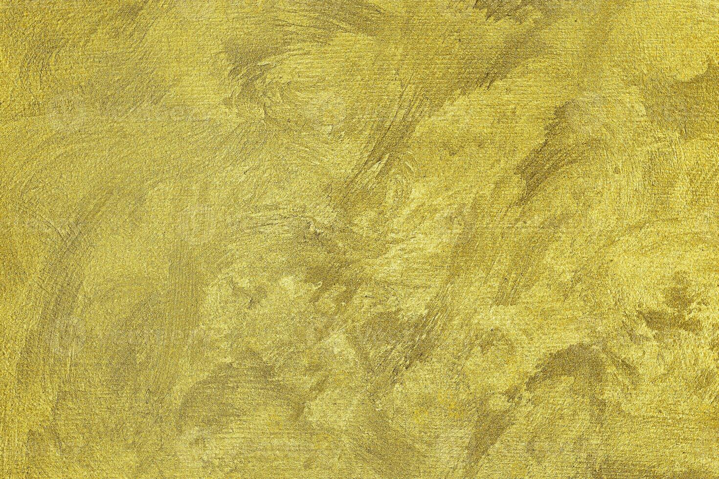 Texture of golden decorative plaster or concrete. Abstract gold grunge background. photo