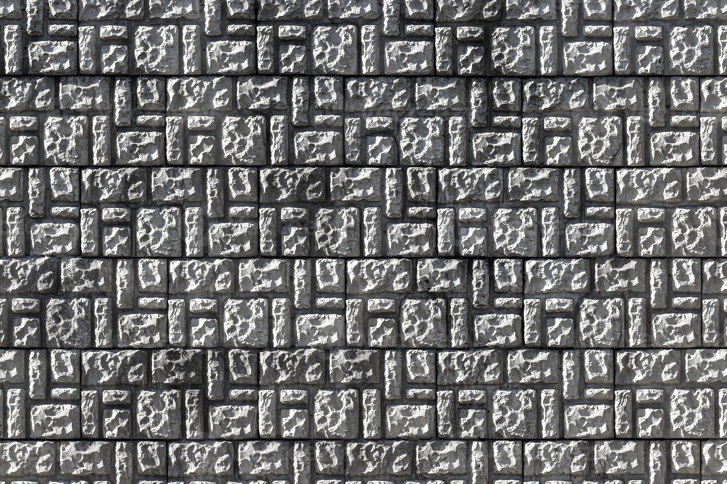 Texture of a decorative brick-like tiles. Abstract background for design. photo