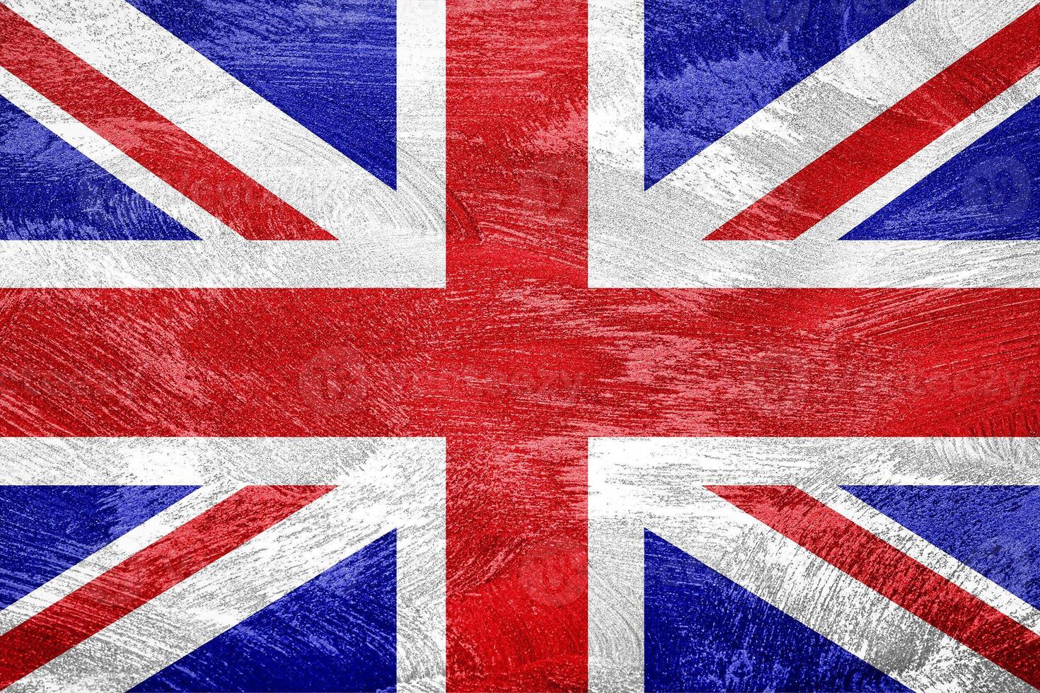 Flag of the Great Britain on a grunge texture. photo