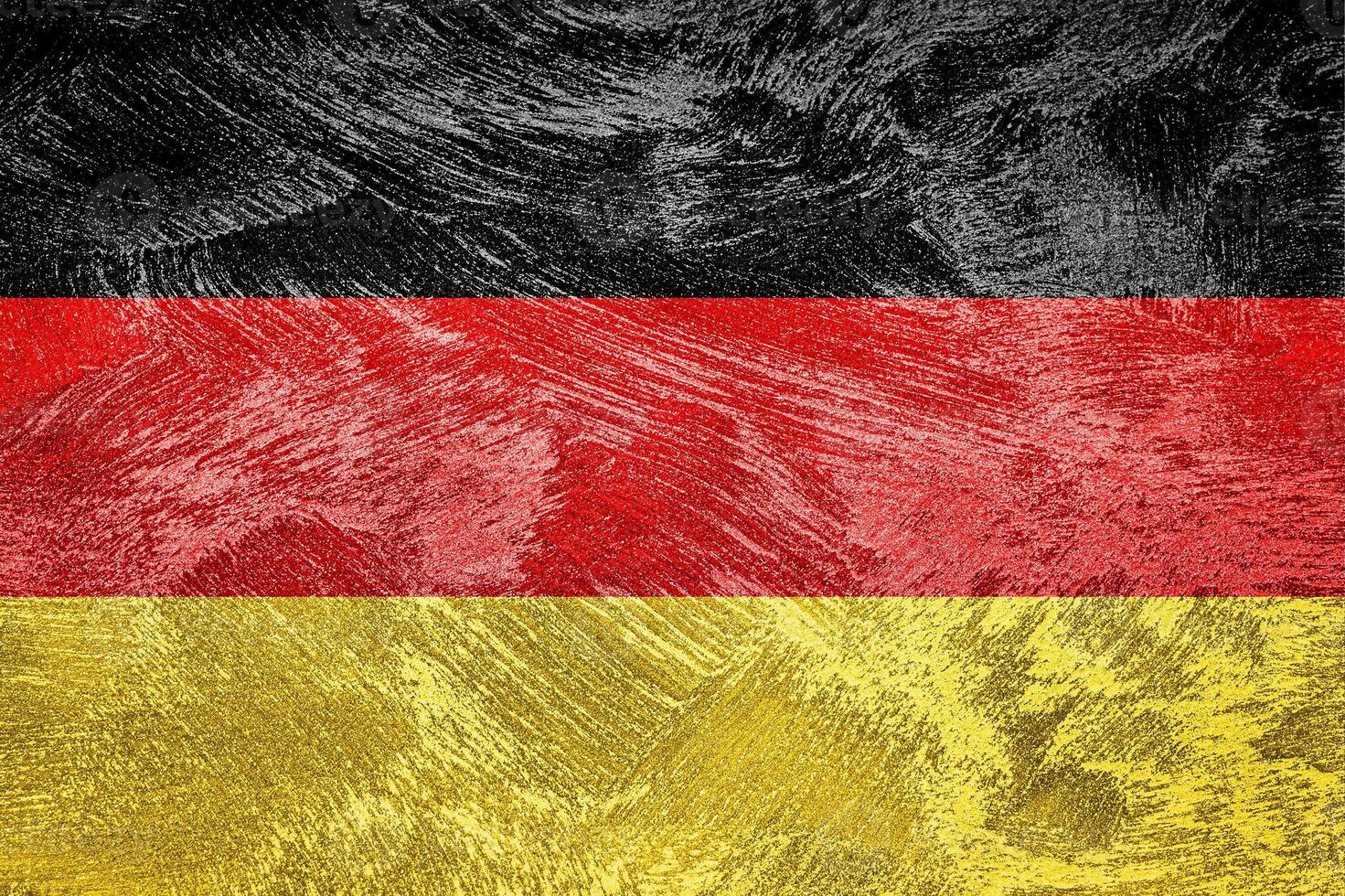 Flag of the Germany on a grunge texture. photo