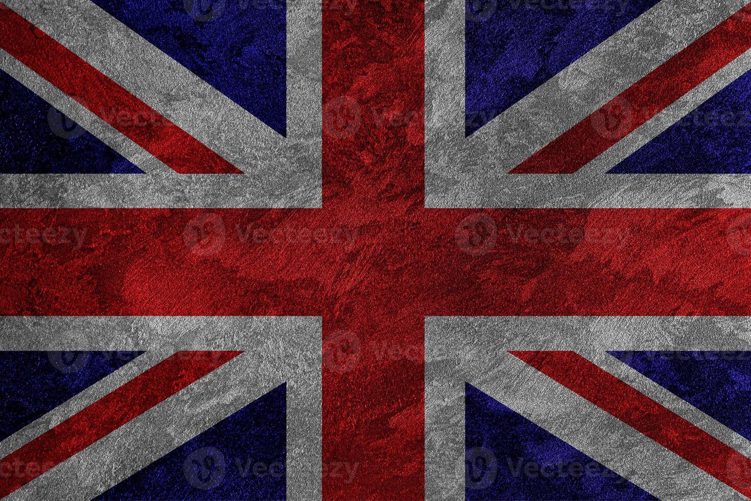 Flag of the Great Britain on a grunge texture. photo