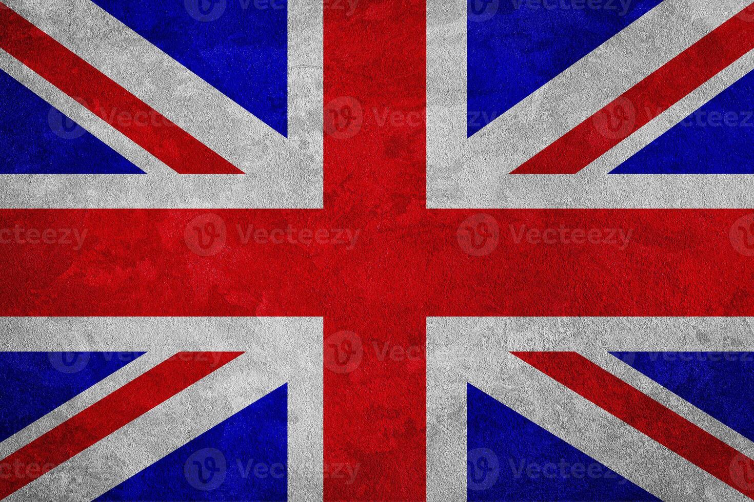 Flag of the Great Britain on a grunge texture. photo