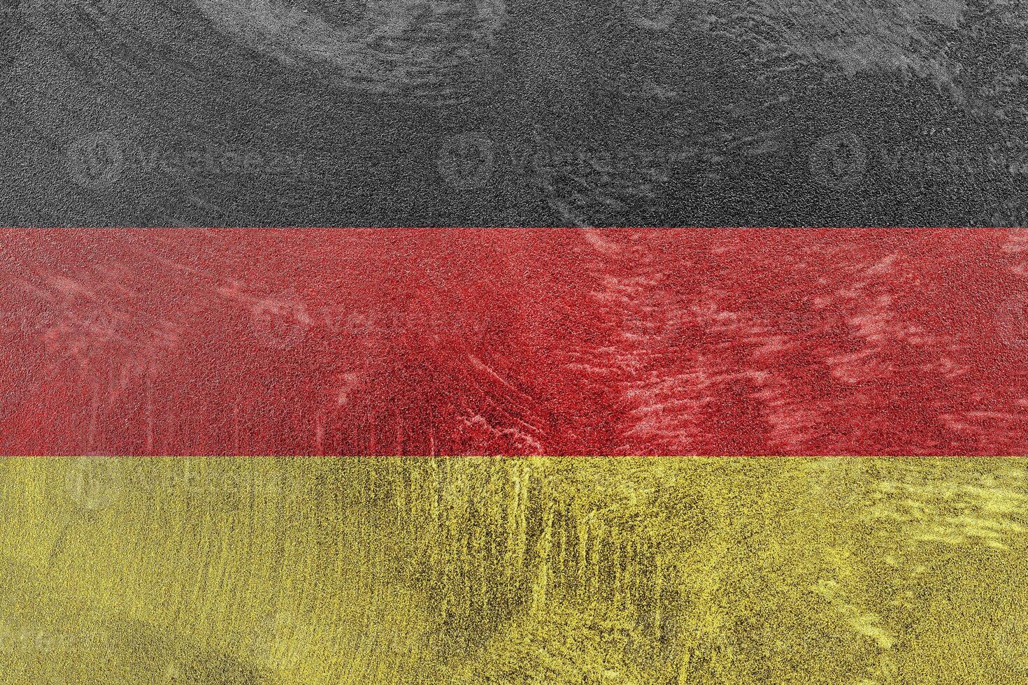 Flag of the Germany on a grunge texture. photo