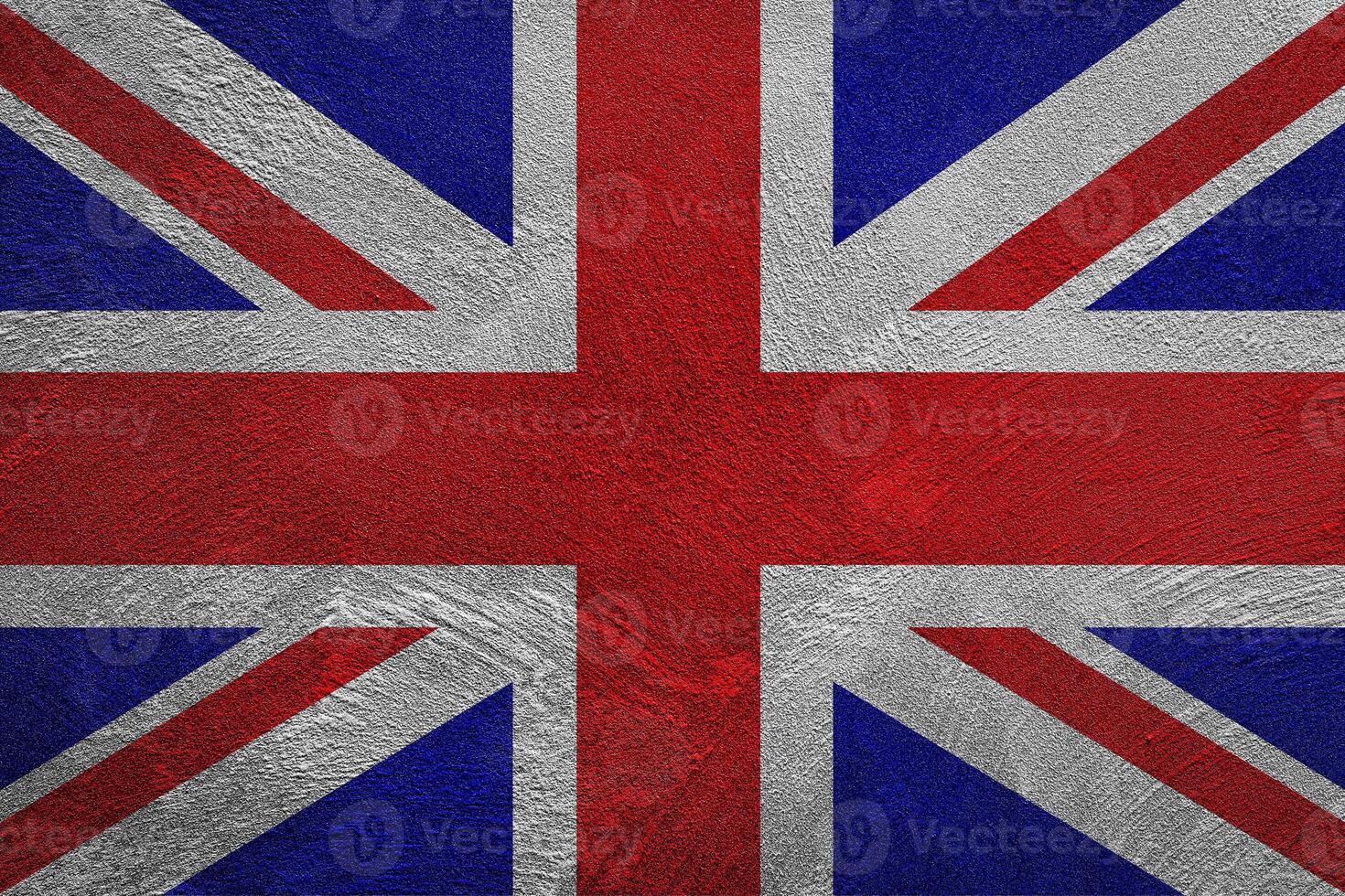 Flag of the Great Britain on a grunge texture. photo