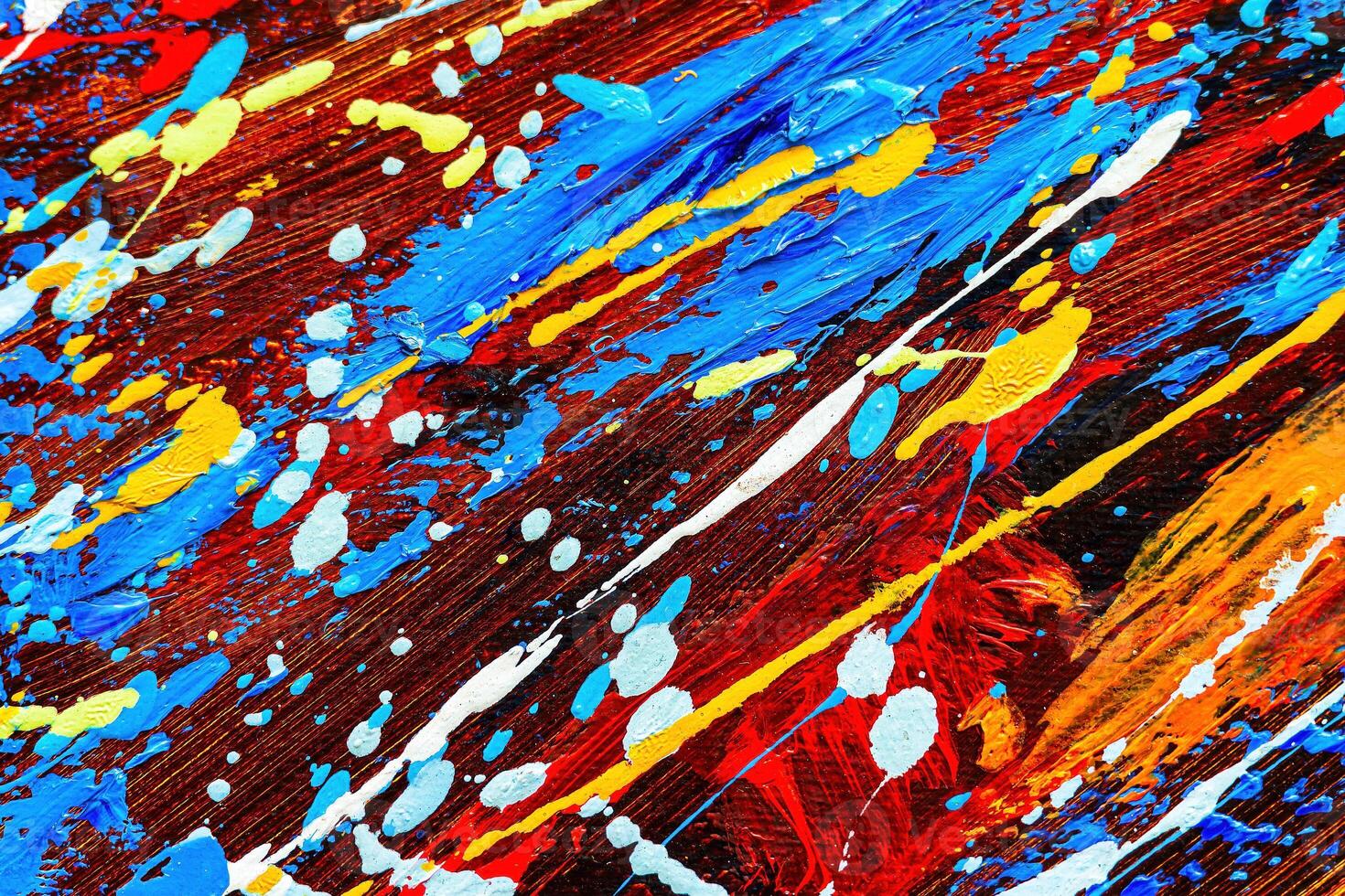 Colorful abstract oil painting art background. Texture of canvas and oil. photo