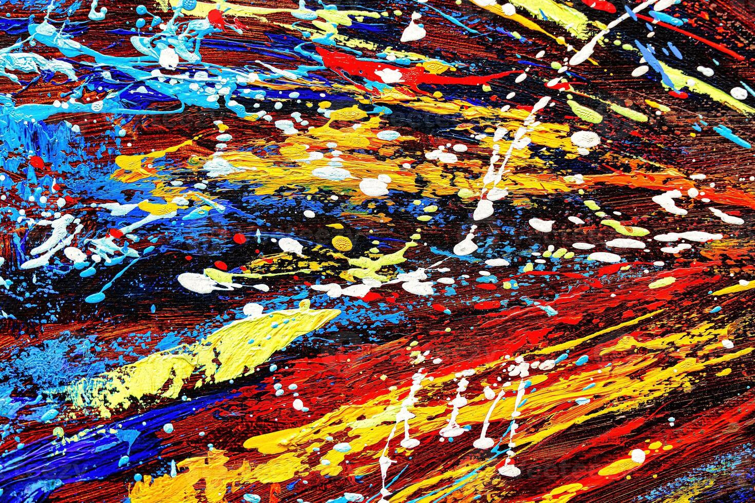 Colorful abstract oil painting art background. Texture of canvas and oil. photo