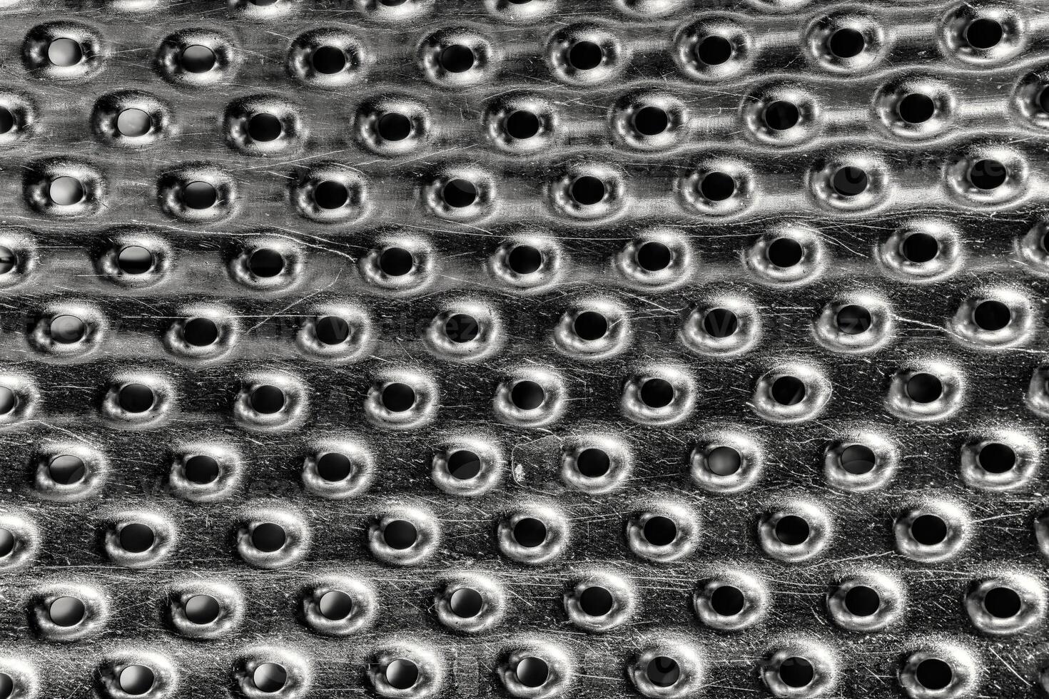 Texture of stainless steel washing machine drum. photo