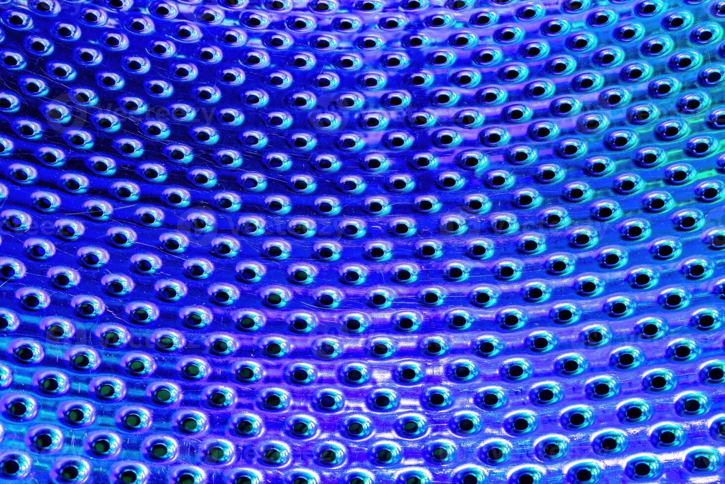 Texture of stainless steel washing machine drum. photo
