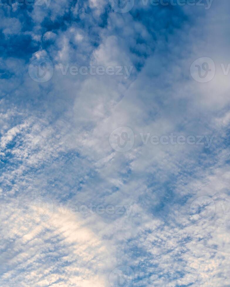 Dramatic cloudy sunset sky. photo