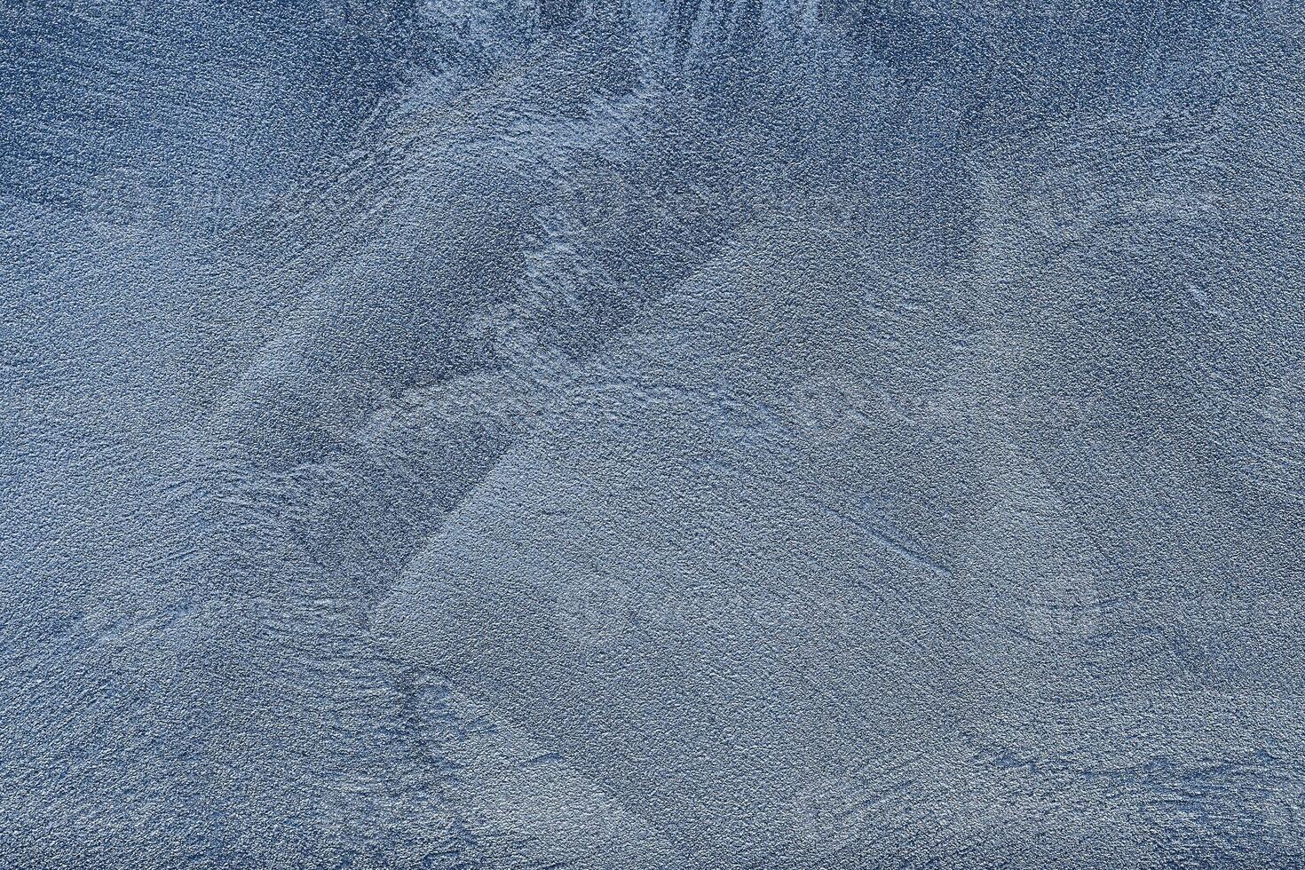 Texture of blue decorative plaster or concrete. photo