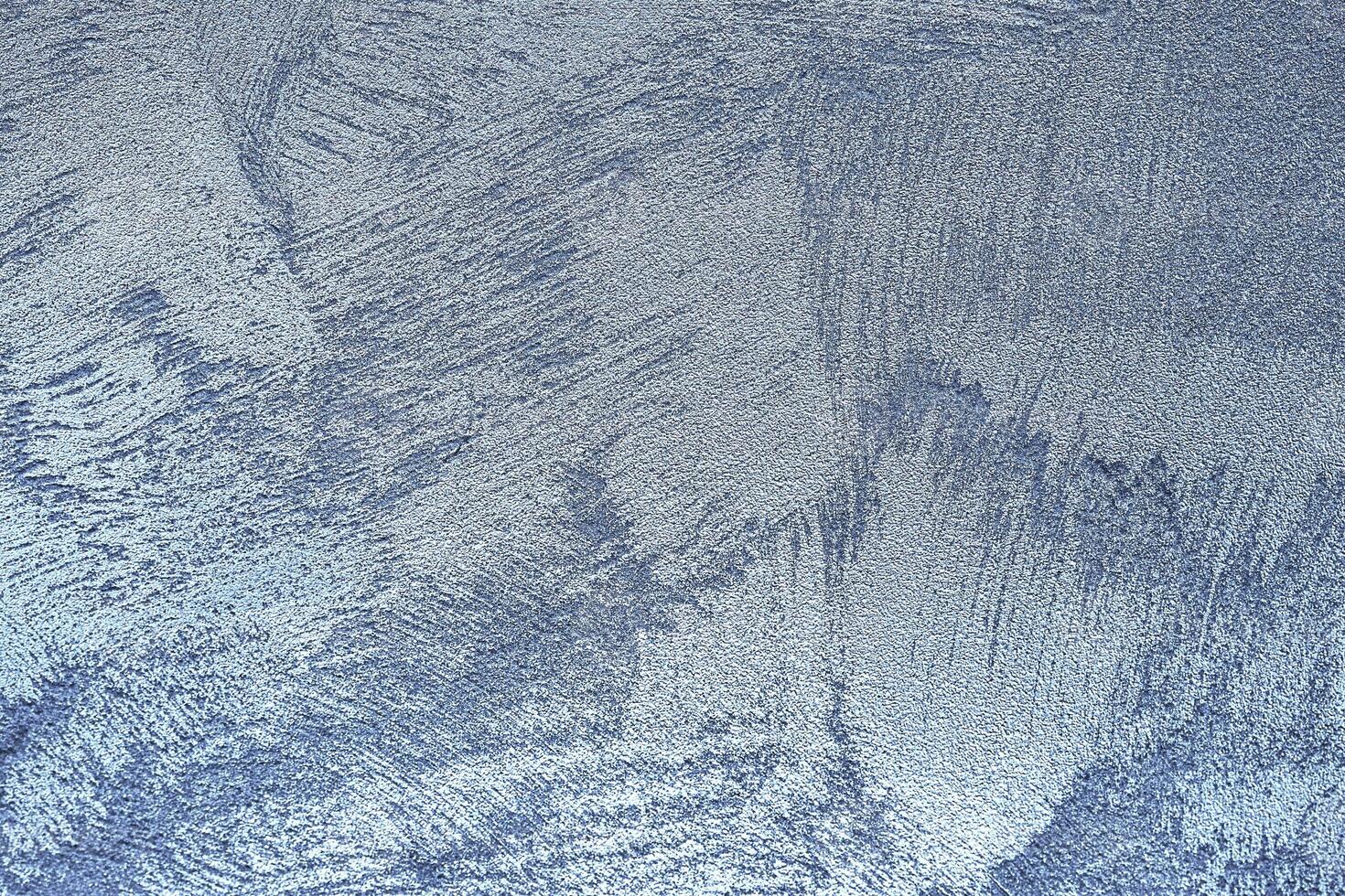 Texture of blue decorative plaster or concrete. photo