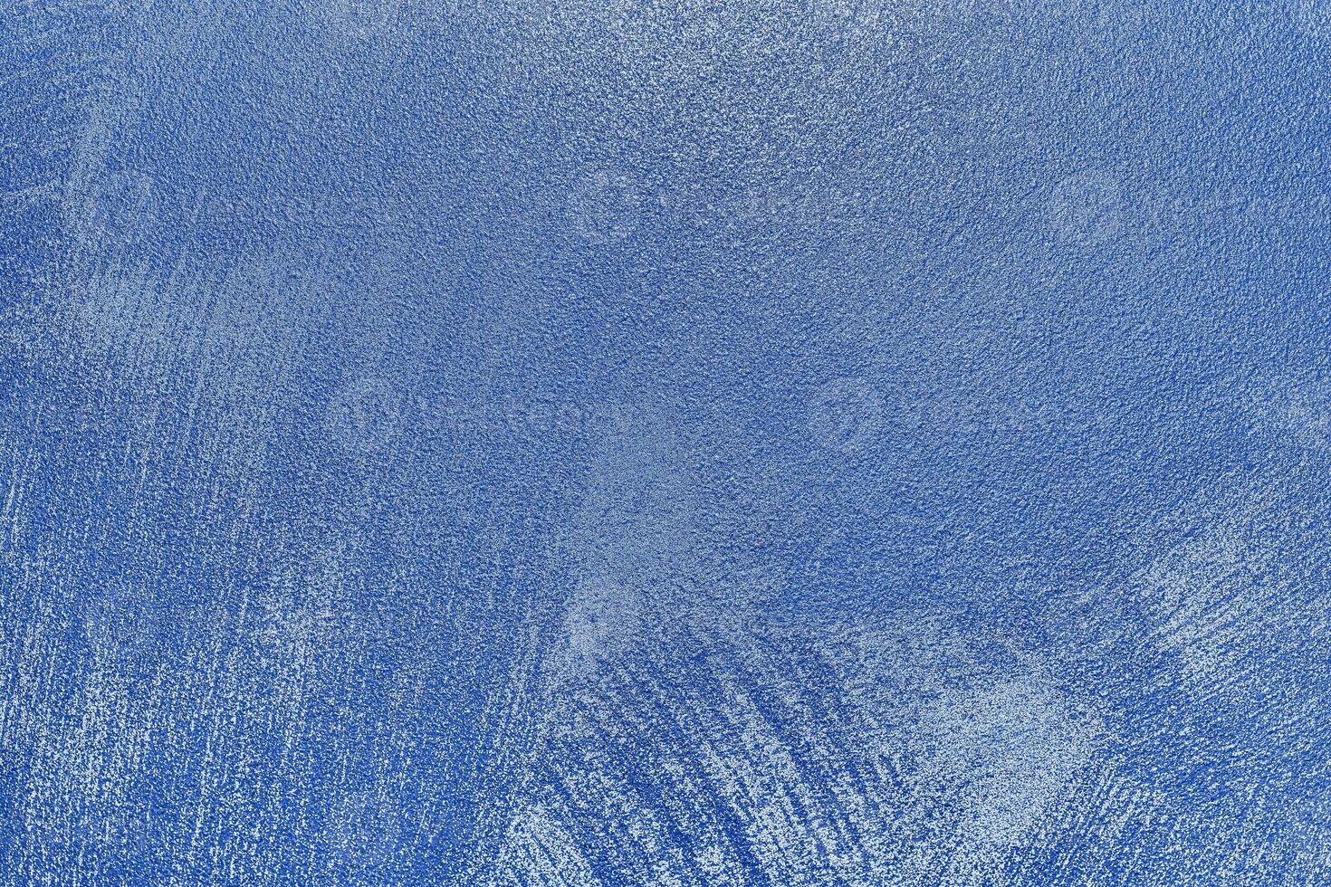 Texture of blue decorative plaster or concrete. photo