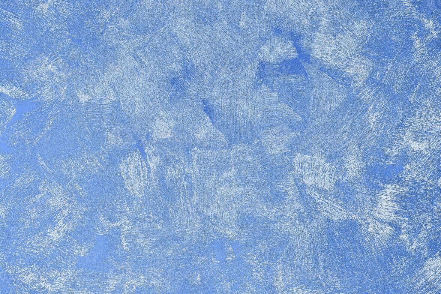 Texture of blue decorative plaster or concrete. photo