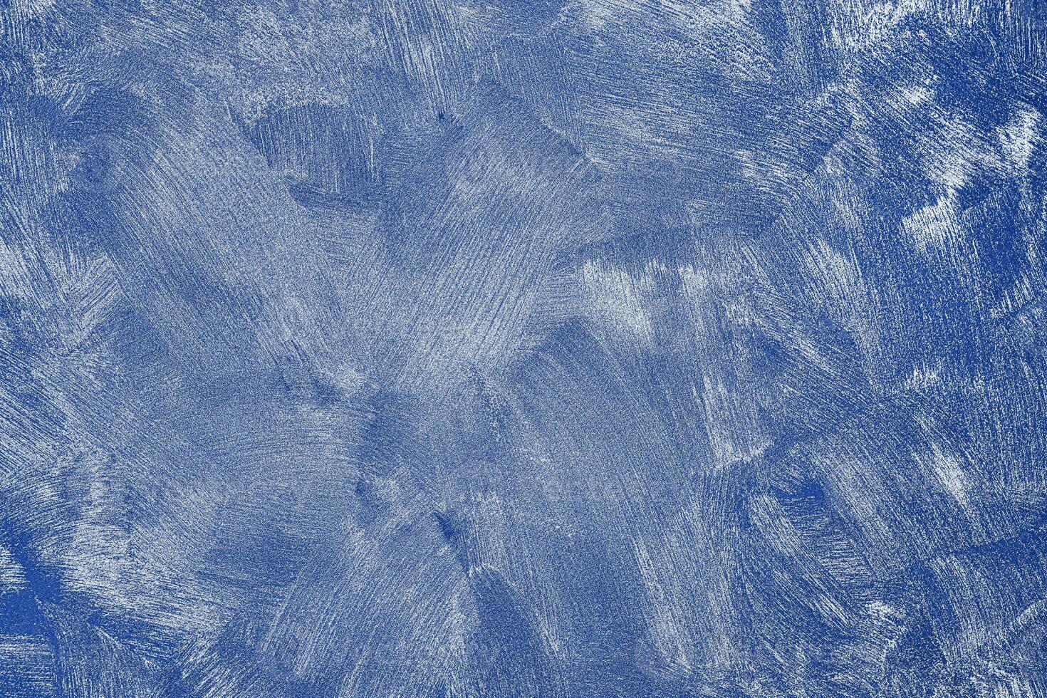 Texture of blue decorative plaster or concrete. photo