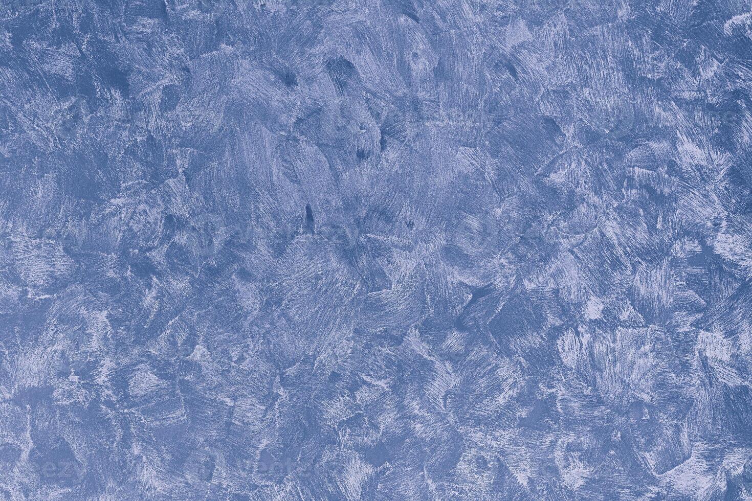 Texture of blue decorative plaster or concrete. photo