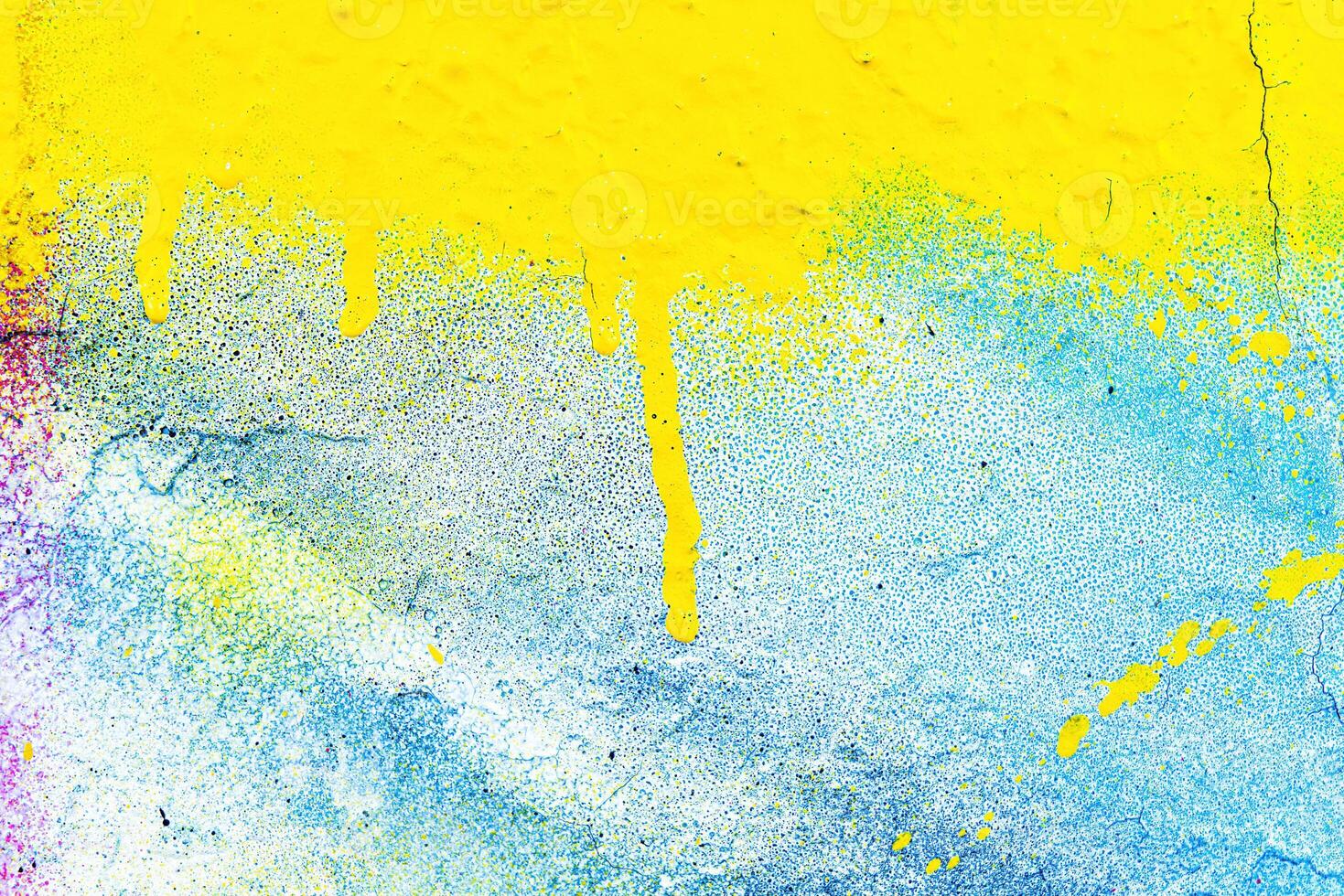 Colorful graffiti painted on a wall. Abstract urban background. photo