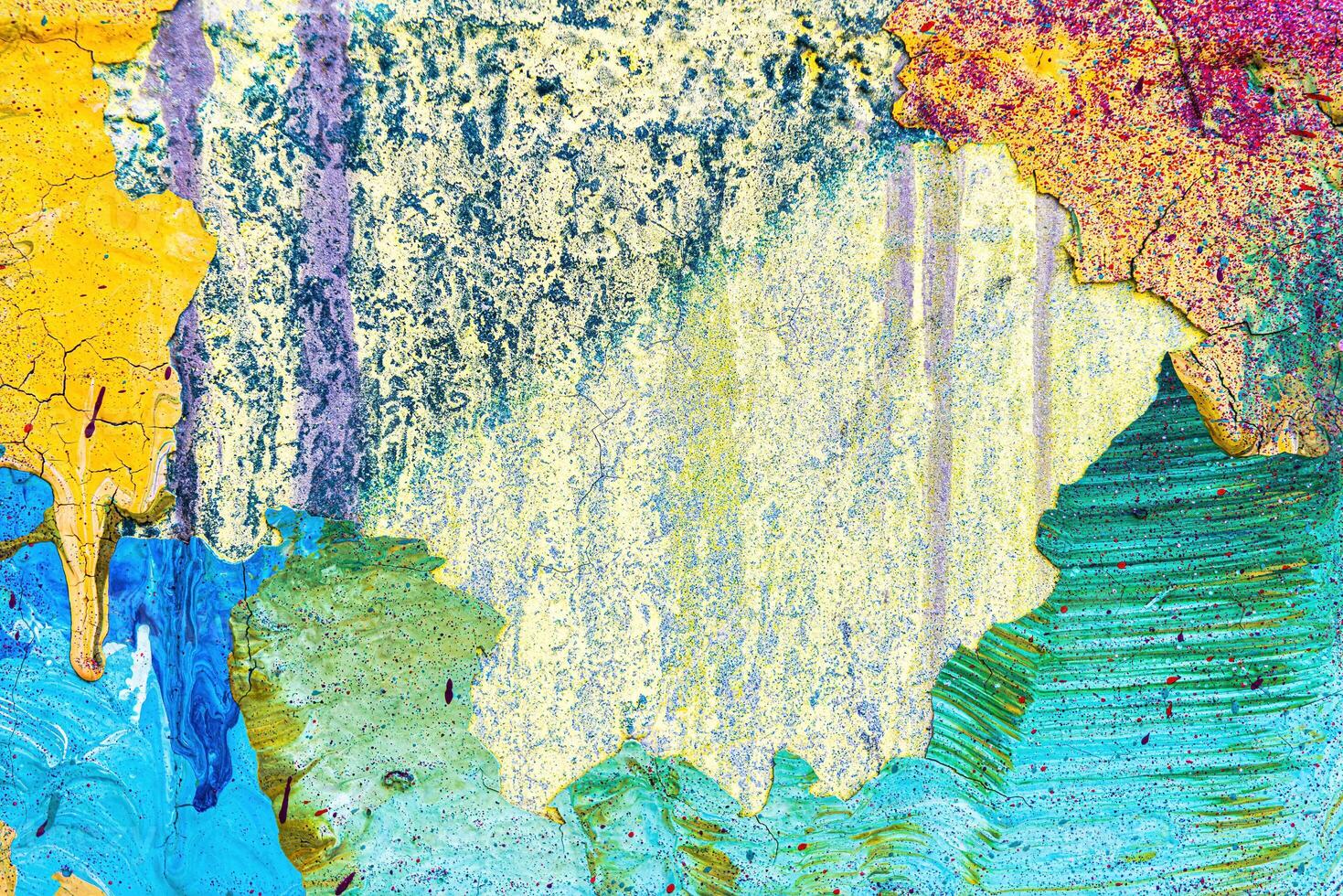Colorful graffiti painted on a wall. Abstract urban background. photo